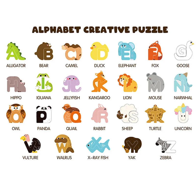 Alphabet Creative Puzzle | Oliver & Company Montessori Toys