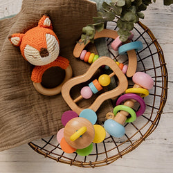 Wooden Baby Rattle Gift Sets | Oliver Montessori