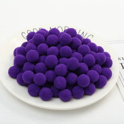 500/2000Pcs Mixed Color Fluffy Soft Colored Pompoms for Crafts