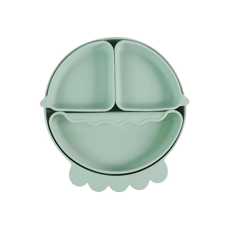 Green octopus divided suction plate