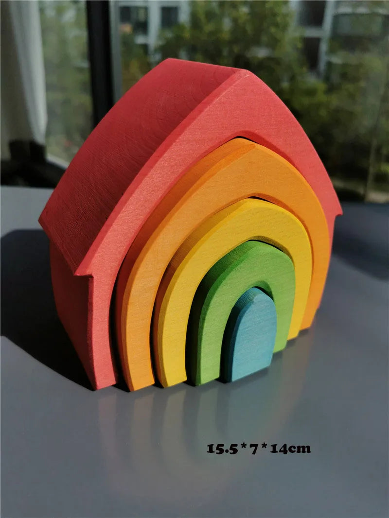 Wooden Elemental Stacking Toys