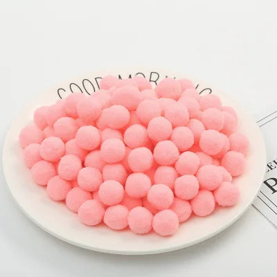 500/2000Pcs Mixed Color Fluffy Soft Colored Pompoms for Crafts