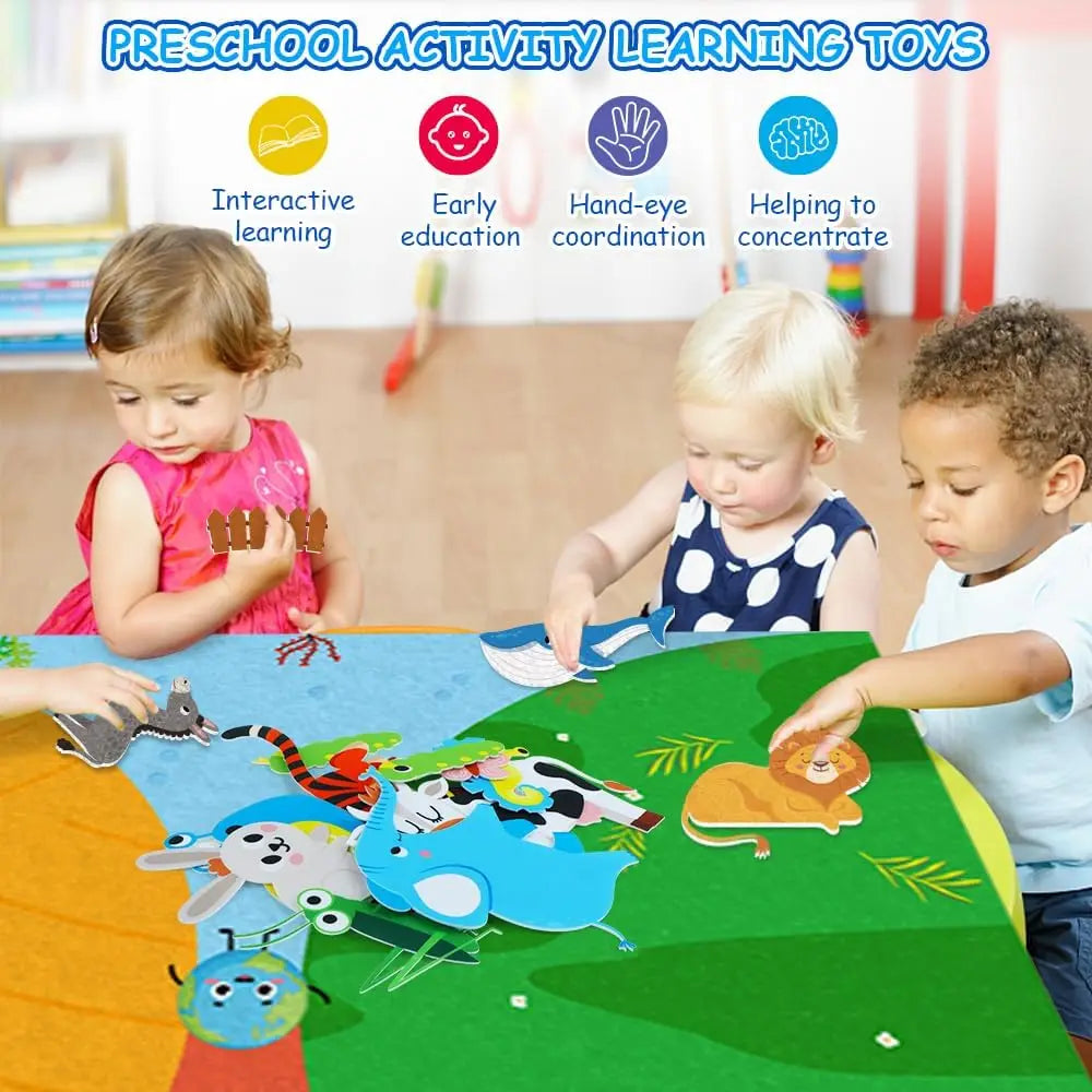 Felt Story Board for Kids – Themed Storytelling Set – Oliver & Company
