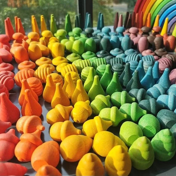 Montessori Wooden Loose Parts Set 