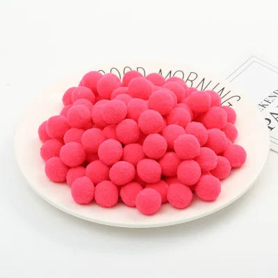 500/2000Pcs Mixed Color Fluffy Soft Colored Pompoms for Crafts