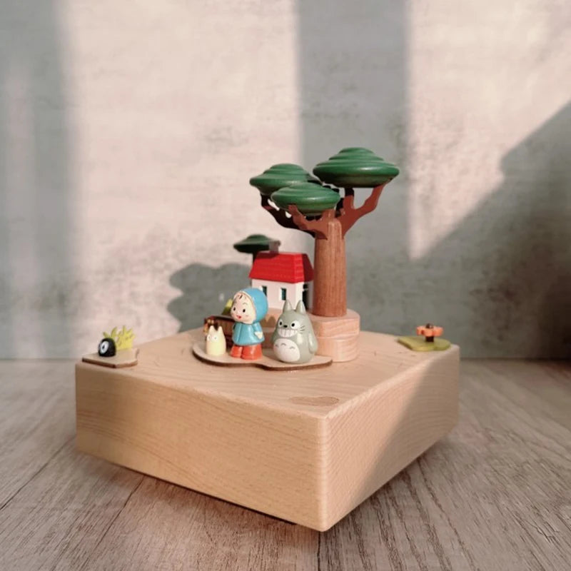 Wooden Carousel Music Box – Wind-Up Gift for Kids & Collectors | Oliver & Company Montessori Toys