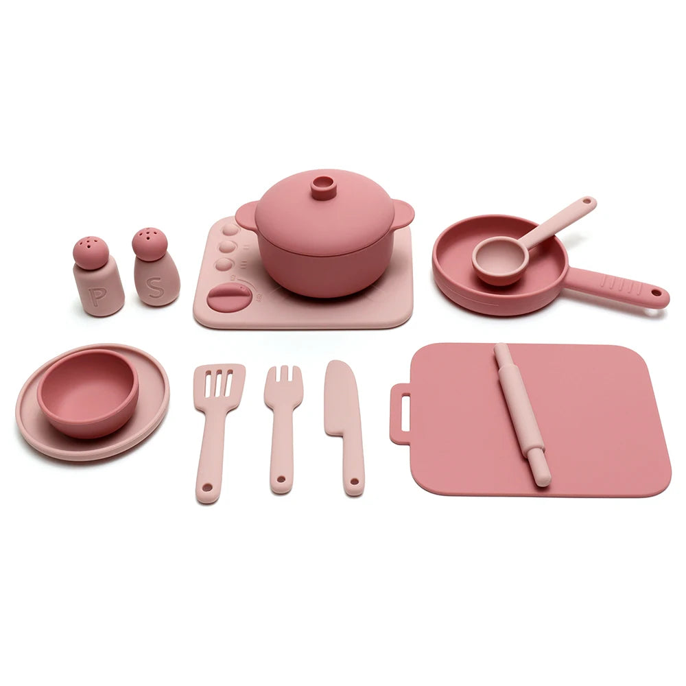 Food Grade Silicone Kitchen Toys Set for Kids