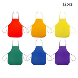 12pcs Kids Non-woven Fabric Aprons| Oliver Montessori