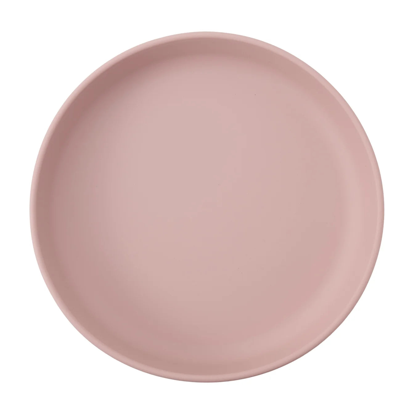 Round silicone suction plate in Dusty Lilac