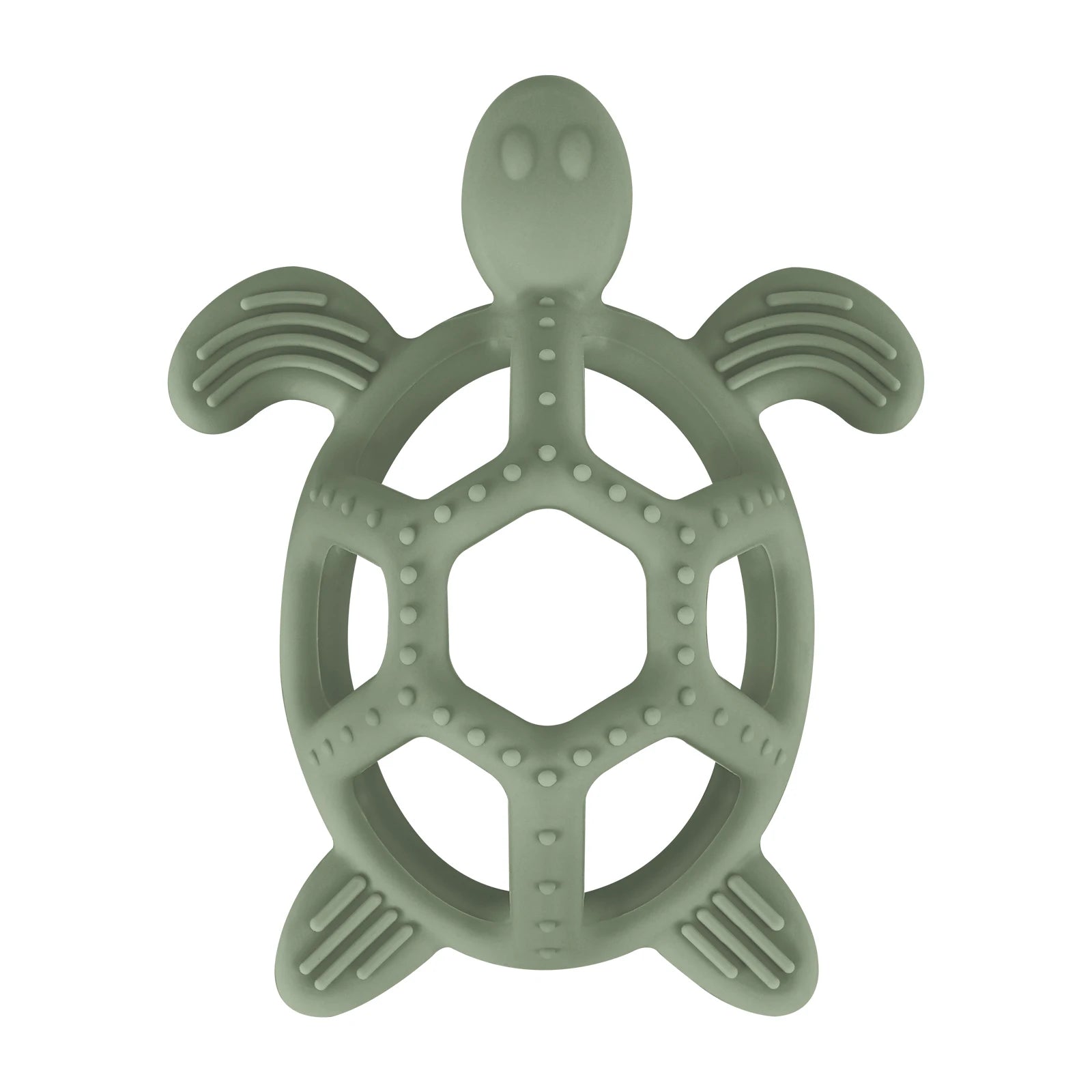 Teether – Cartoon Turtle Design - green