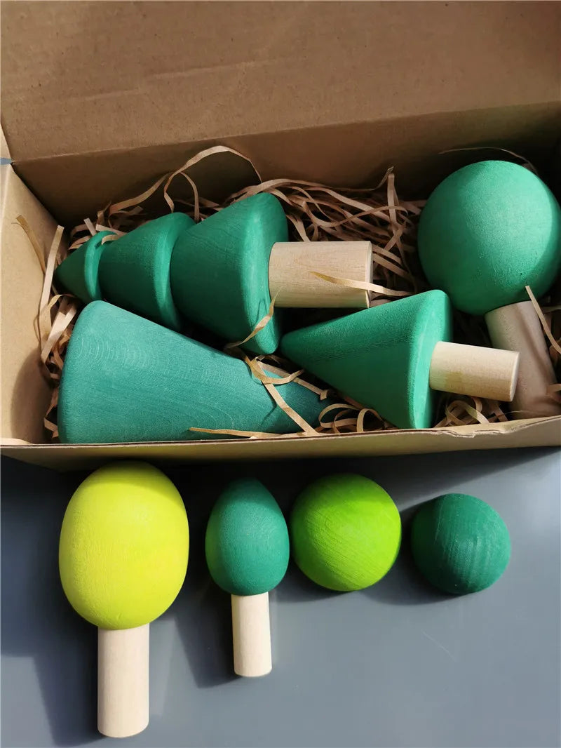 Wooden Elemental Stacking Toys