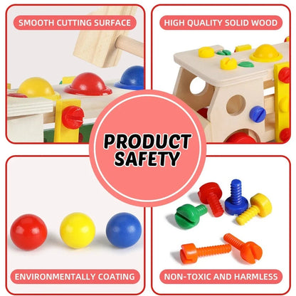 Montessori Truck Building Tools Toy | Oliver Montessori Toys