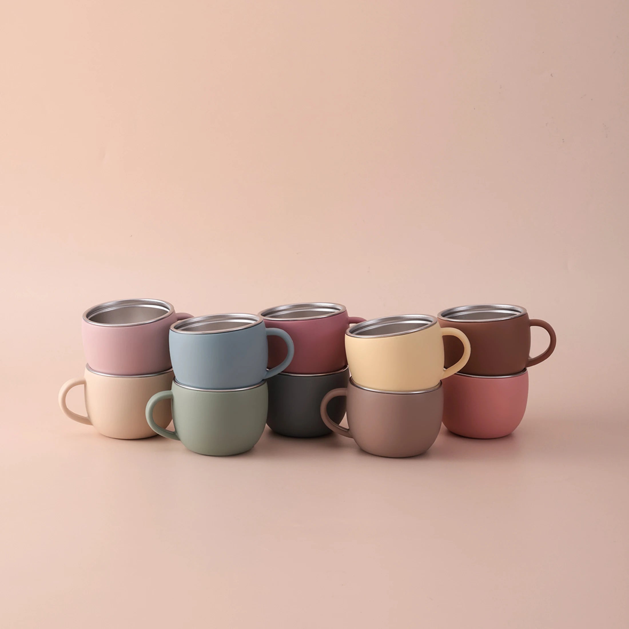 2-in-1 Silicone Baby Mug with Detachable Stainless-Steel Inner | Oliver Montessori Toys
