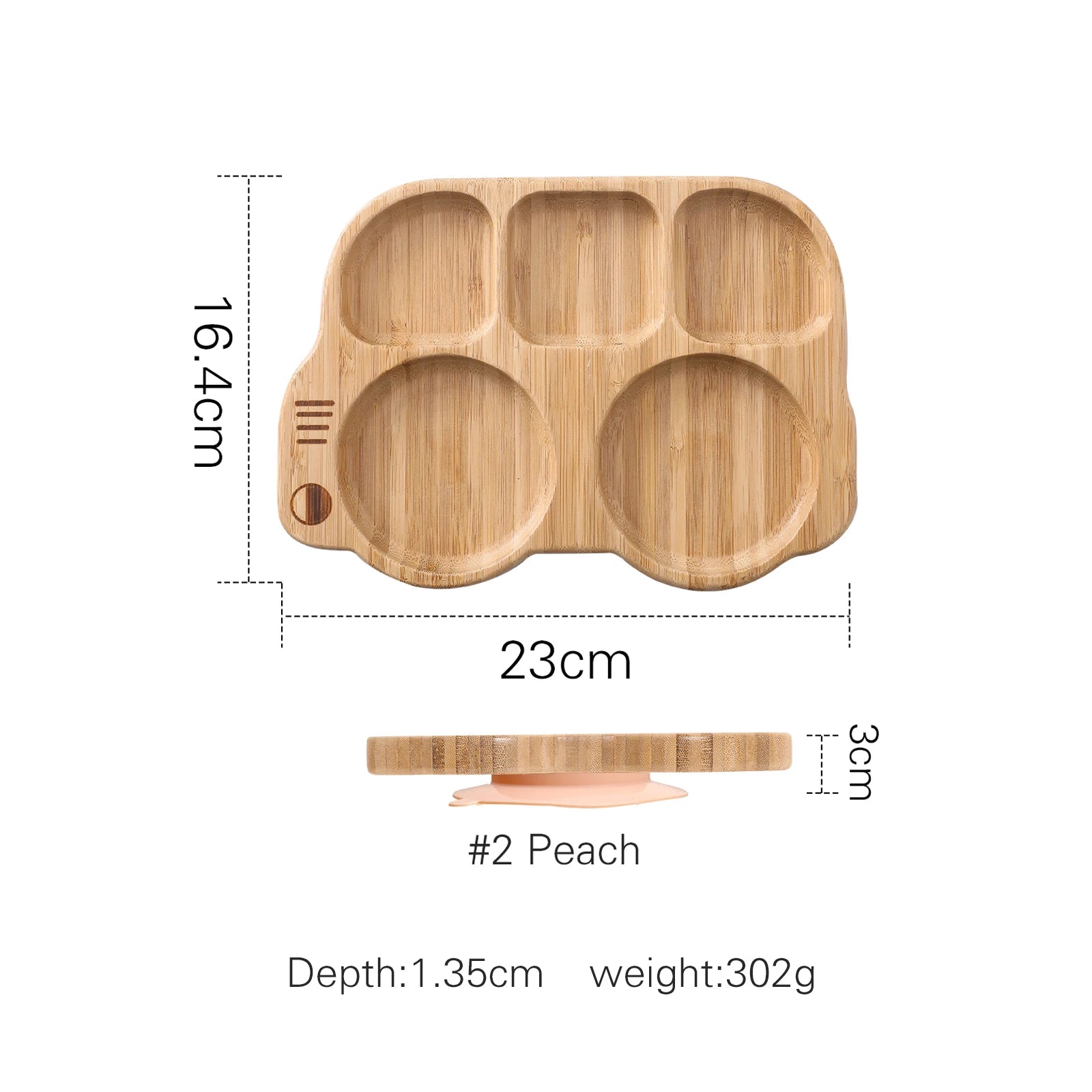 Bamboo Bus Baby Feeding Plate Set | Oliver Montessori