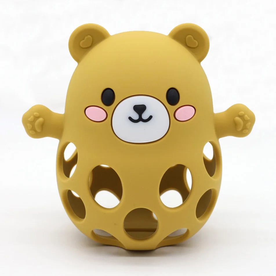 Bear Silicone Teether Ball