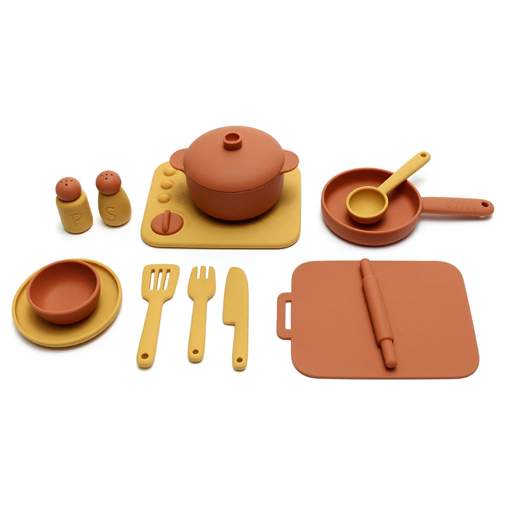Food Grade Silicone Kitchen Toys Set for Kids