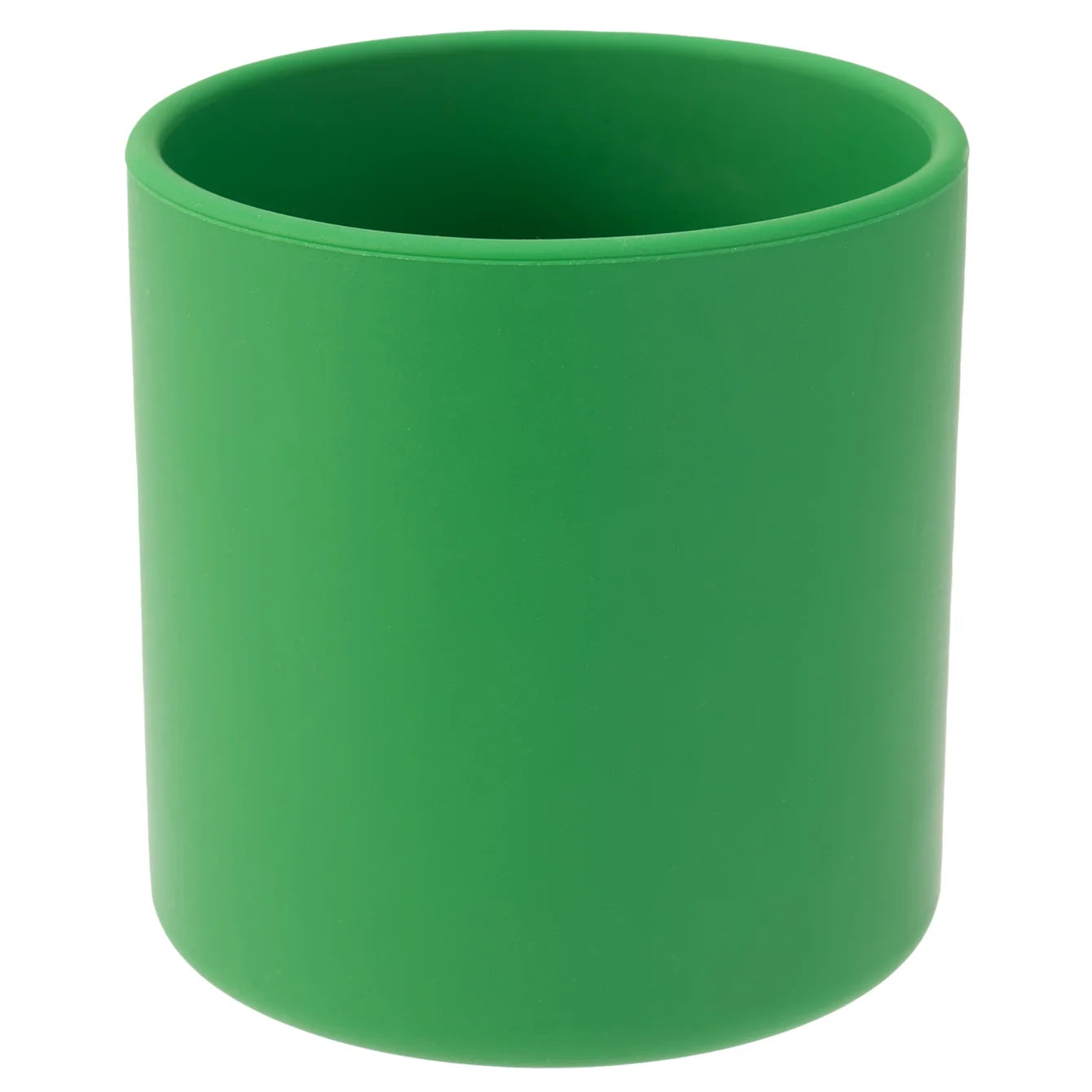 Silicone open training cup in Green