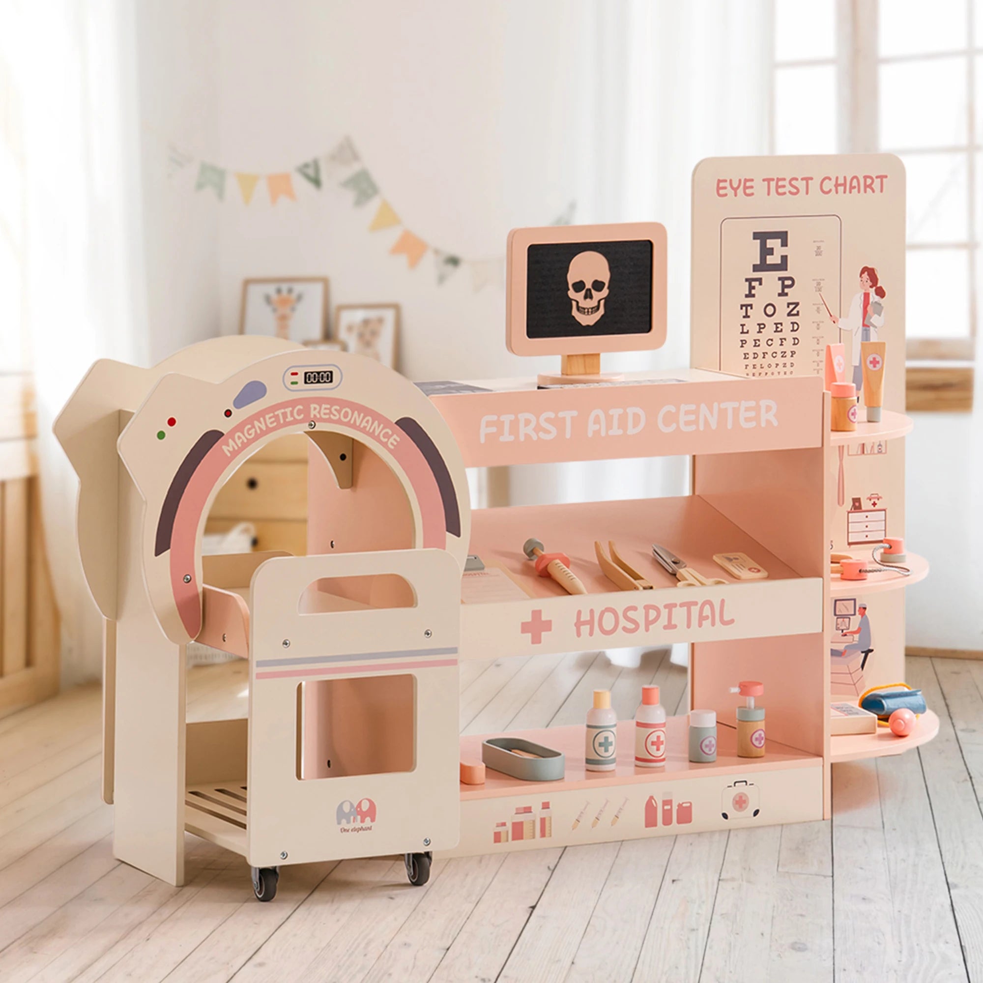 Wooden Doctor Medical Center Playset – Montessori Role Play Toy