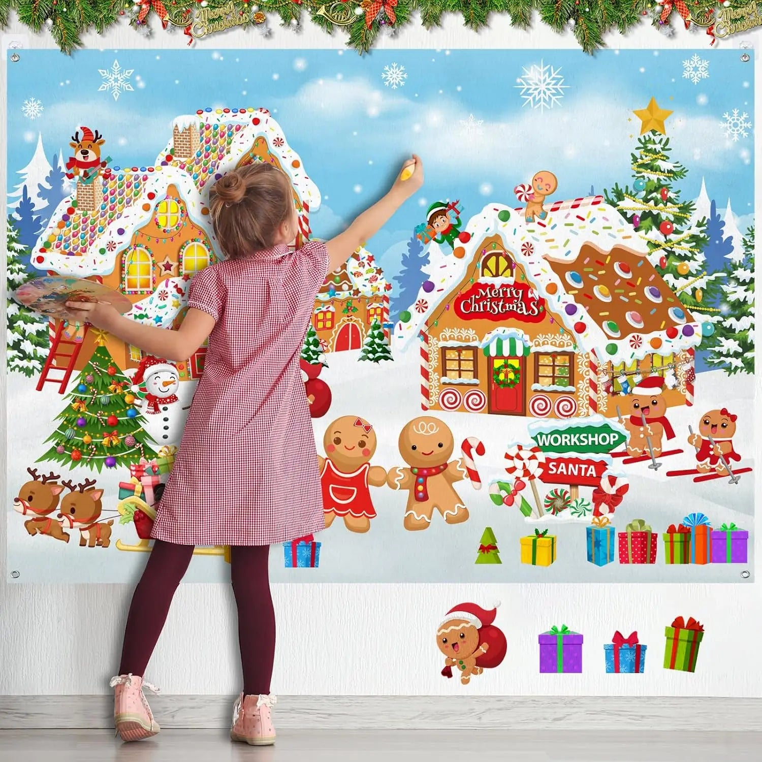 Felt Gingerbread Town Christmas Wall Hanging – Oliver & Company