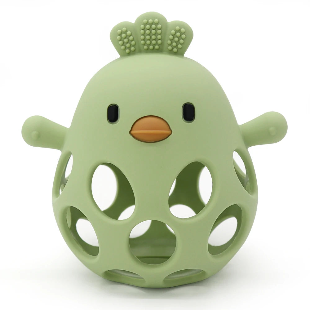 Oliver & Company Cartoon Chicken Teething Toy