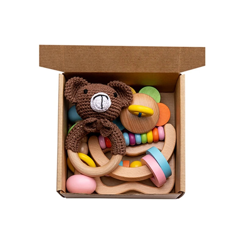 Wooden Baby Rattle Gift Sets | Oliver Montessori