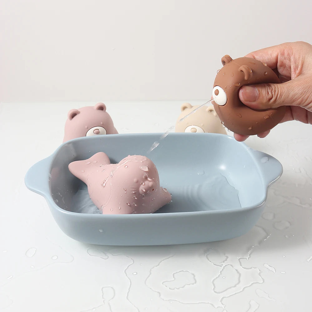 Silicone Bear Bath Toy | Oliver & Company Montessori Toys