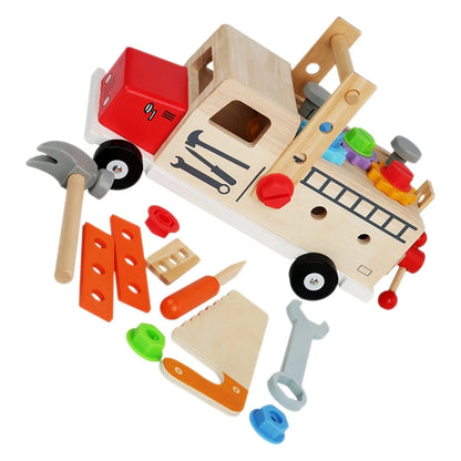 Wooden Diesel Truck Toolbox | Oliver Montessori Toys