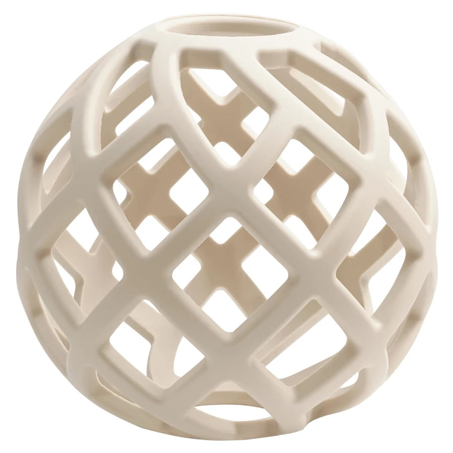 Beach sand silicone lattice teether ball