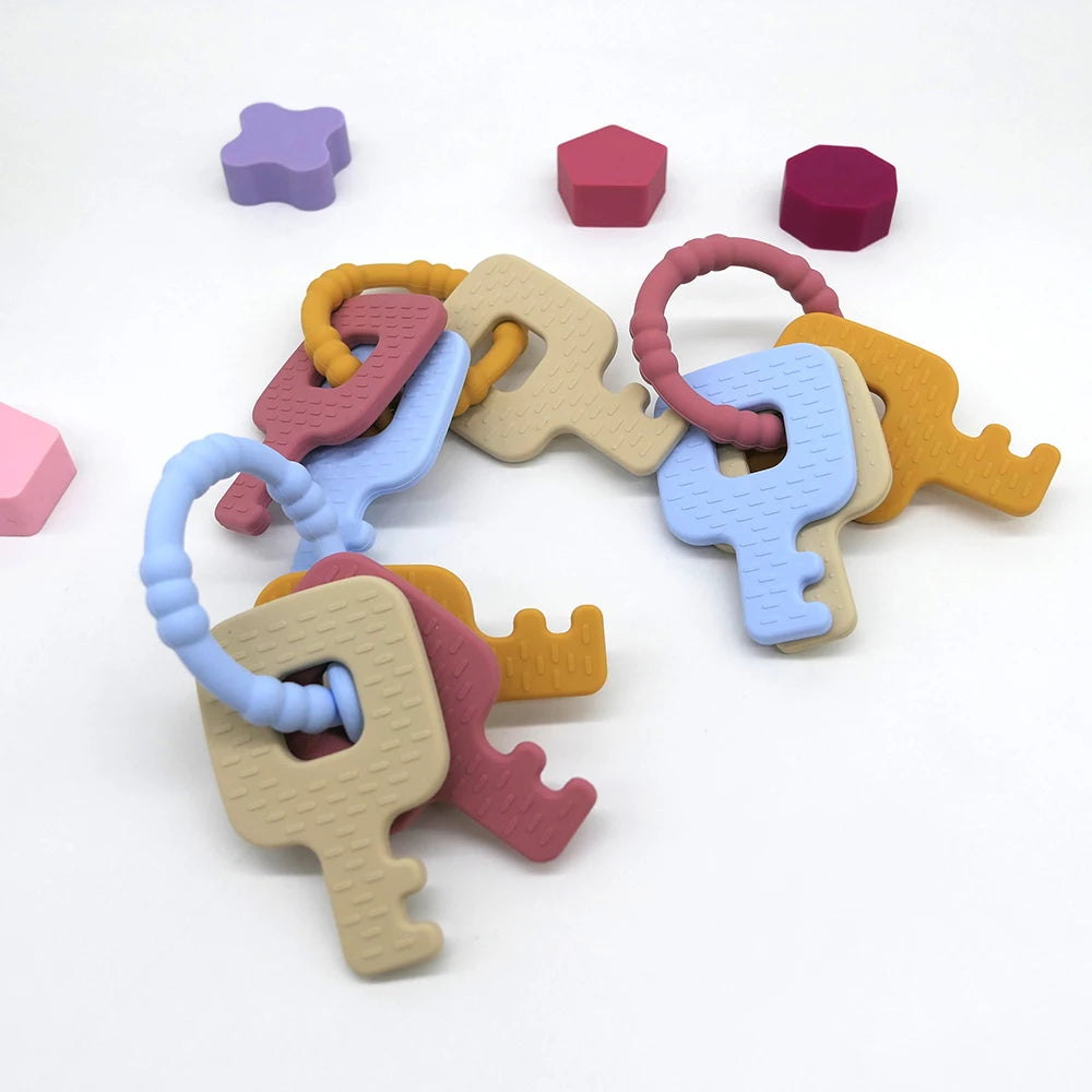 Silicone Key Teether Ring
