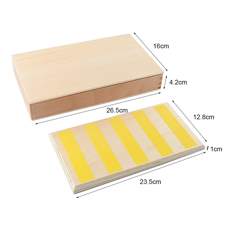 Montessori Rough and Smooth Boards Set of 3 Sensorial Touch Toy Ages 3 and Up