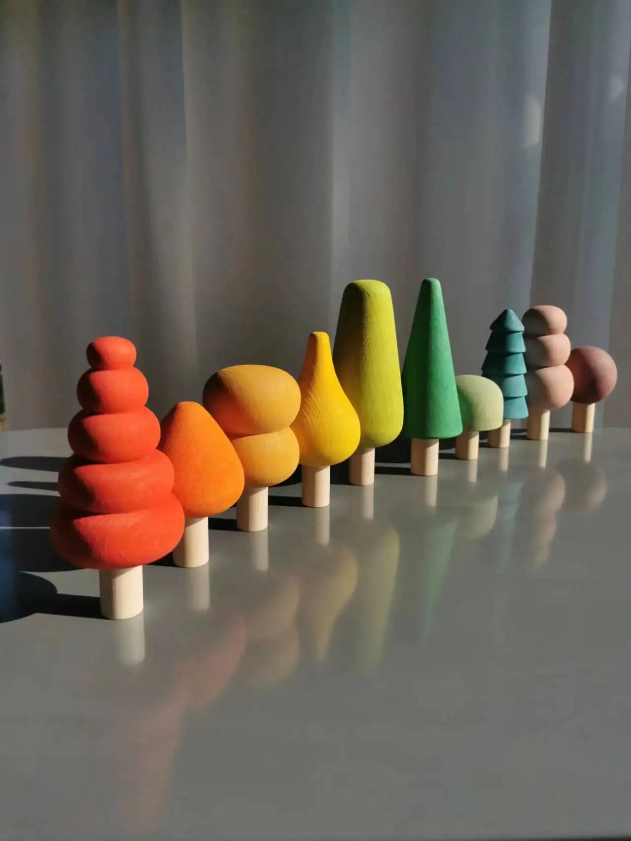 Wooden Nordic Building Blocks - Houses, Trees & Village Sets