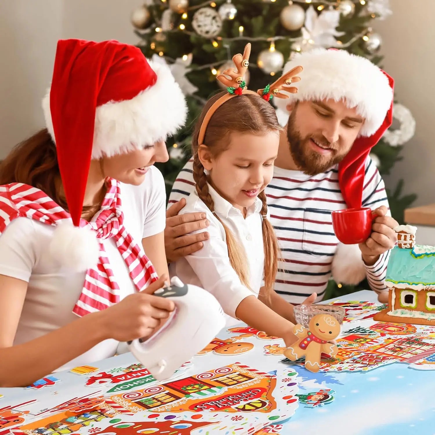 Felt Gingerbread Town Christmas Wall Hanging – Oliver & Company