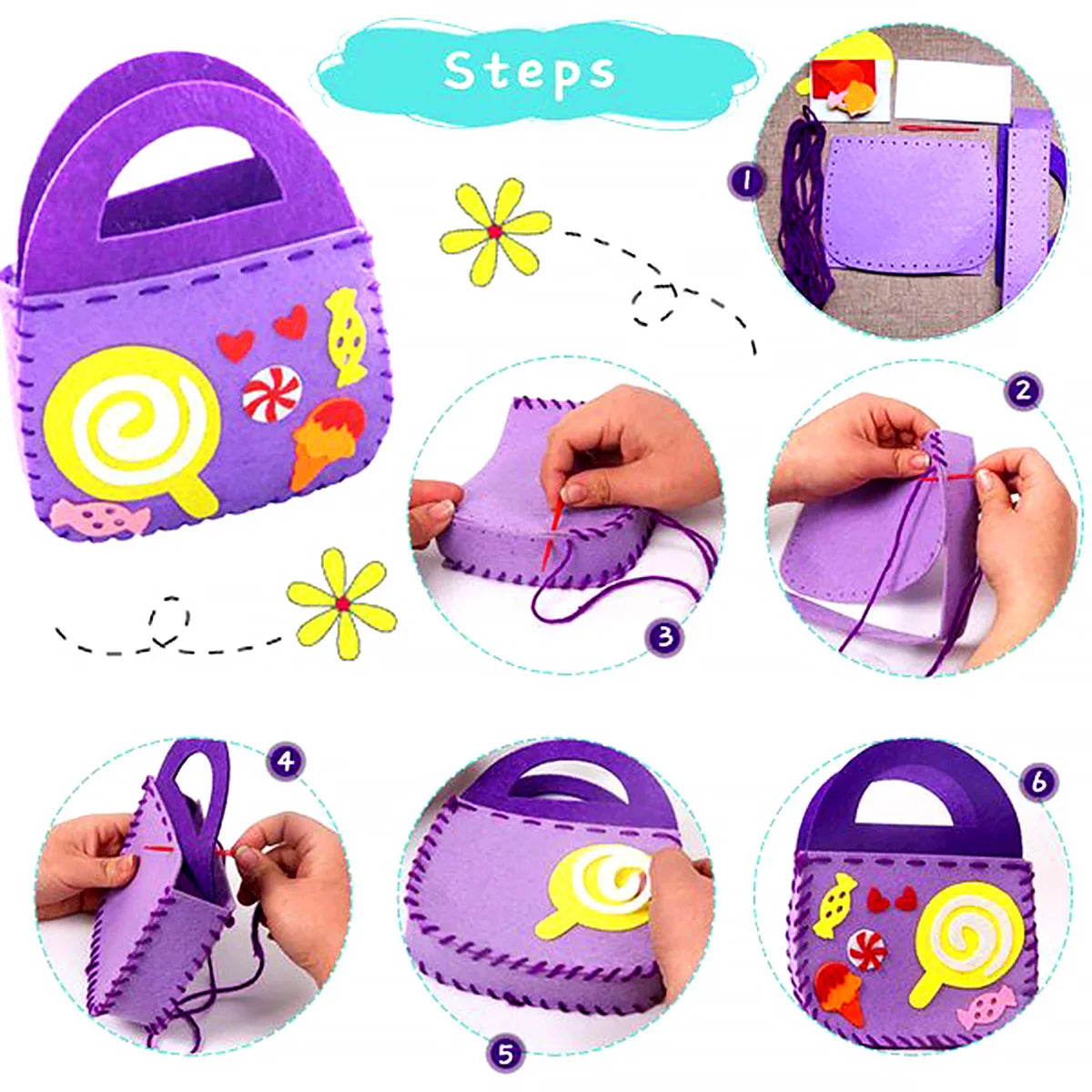 DIY Felt Purse Sewing Kit for Girls – Oliver & Company