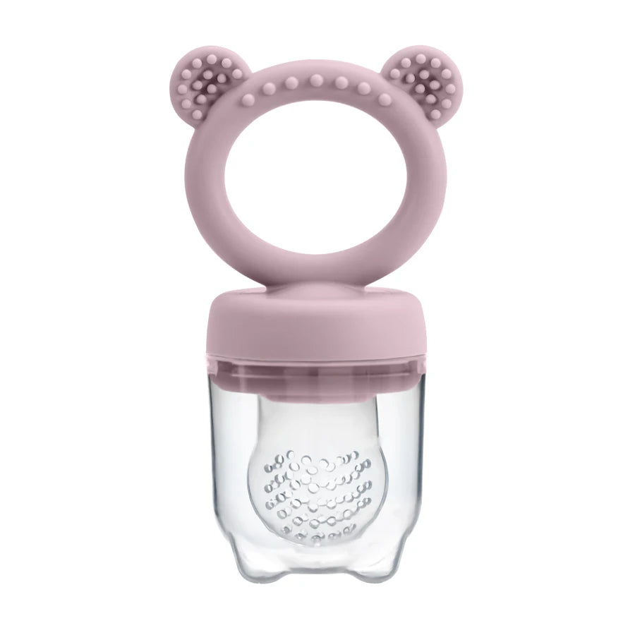 Lilac bear silicone fresh food feeder