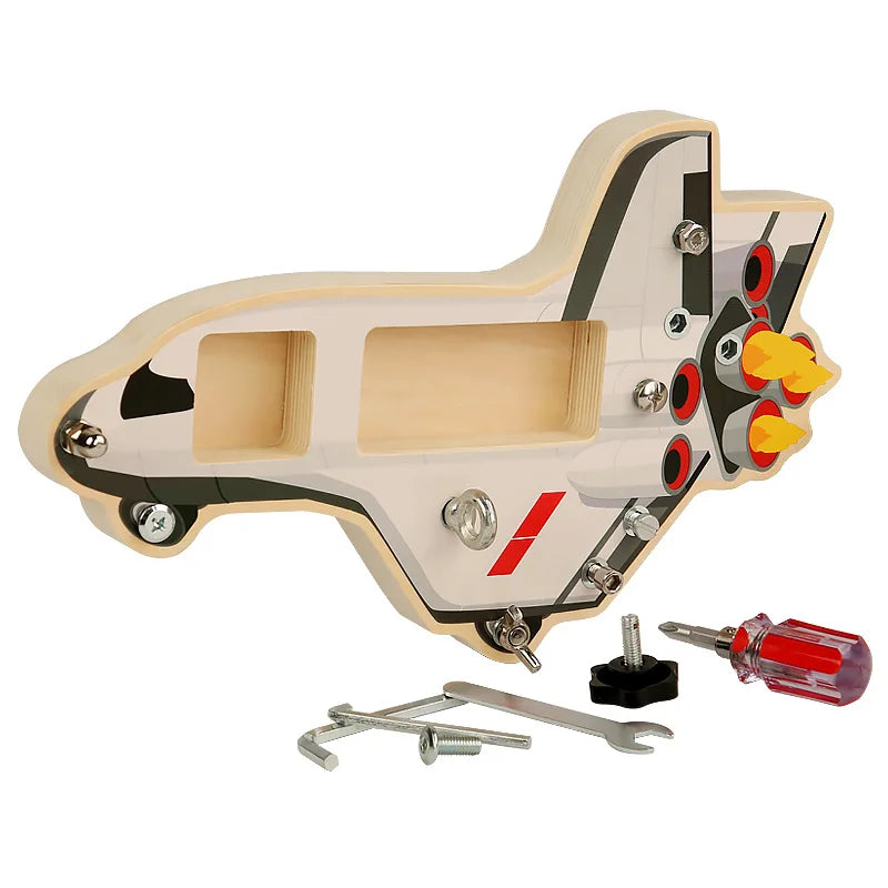 Wooden Screw Activity Board Fine Motor Toy for Ages 4 and Up