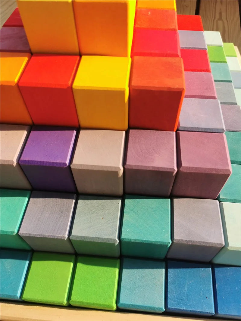 Large Basswood Building Blocks 100pc | Premium Wooden Toy Set