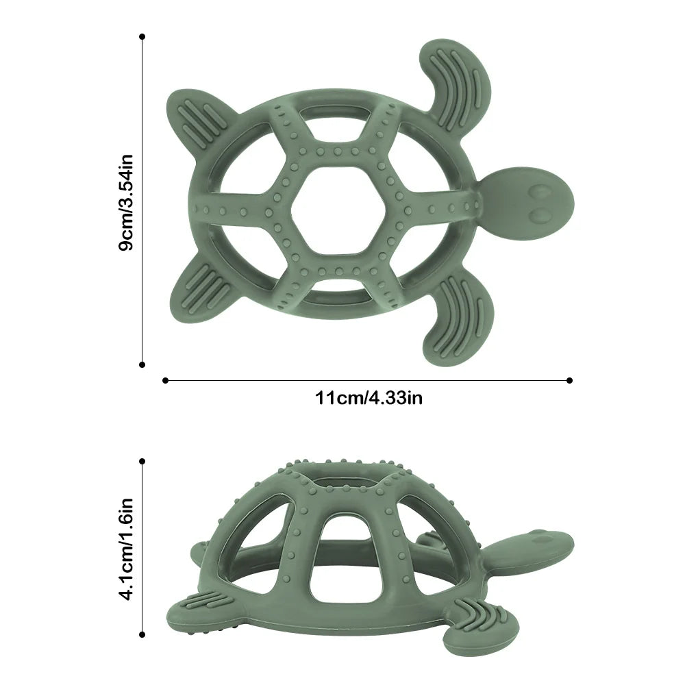 Teether – Cartoon Turtle Design Dimensions