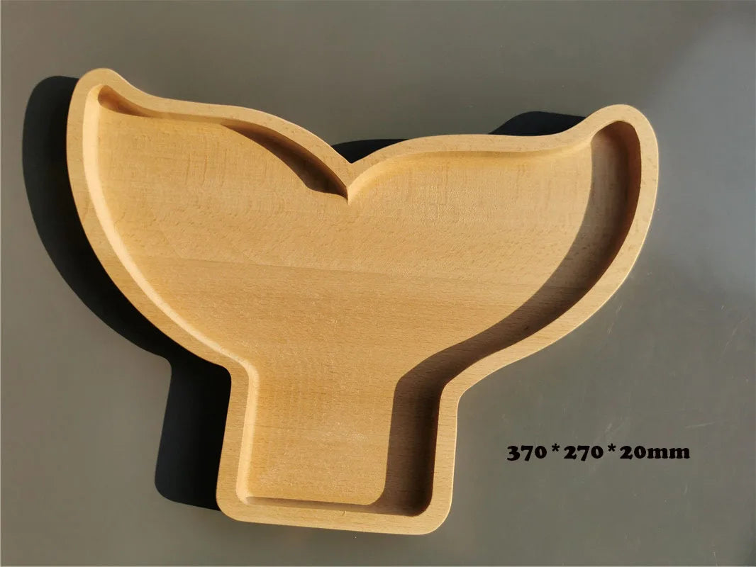 Wooden Round Sorting Trays