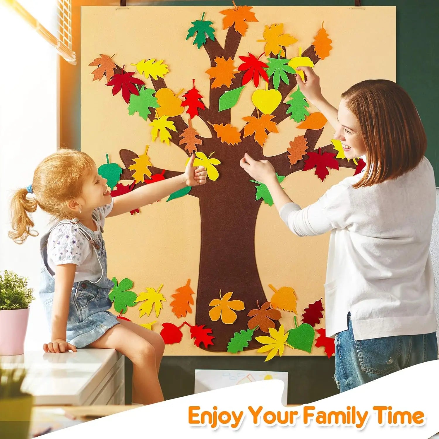 Felt Autumn Tree Wall Hanging for Kids – Fall Activity – Oliver & Company