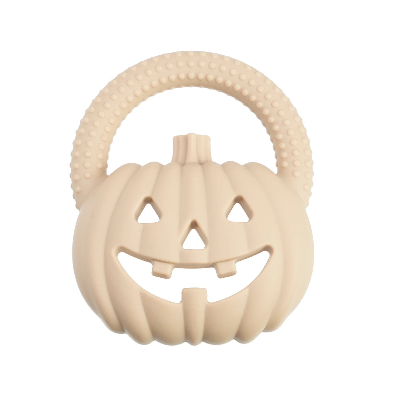 Pumpkin Silicone Teether | Oliver and Company Montessori Toys