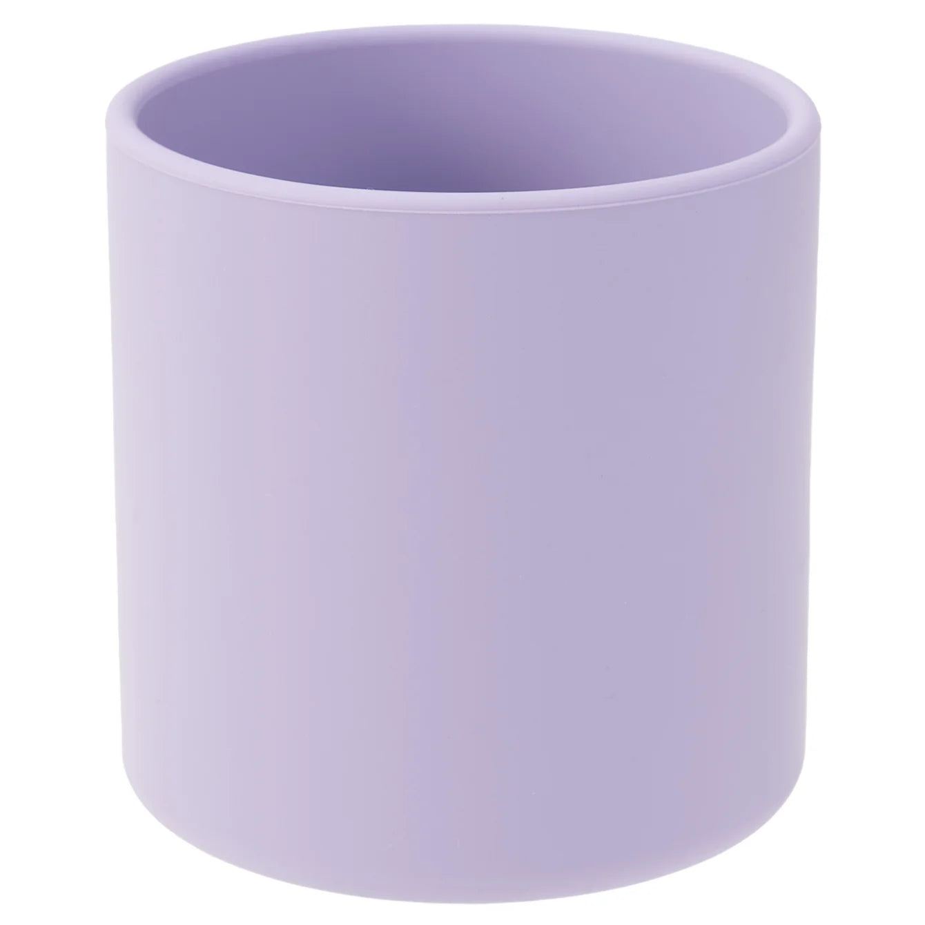 Silicone open training cup in Lavender