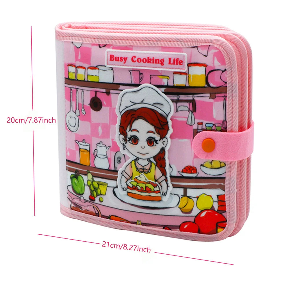 Busy Cooking Life Felt Activity Book - Oliver & Company