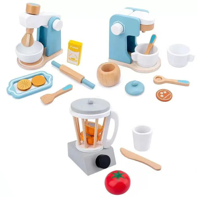 Wooden Kitchen Appliance Pretend Play Set