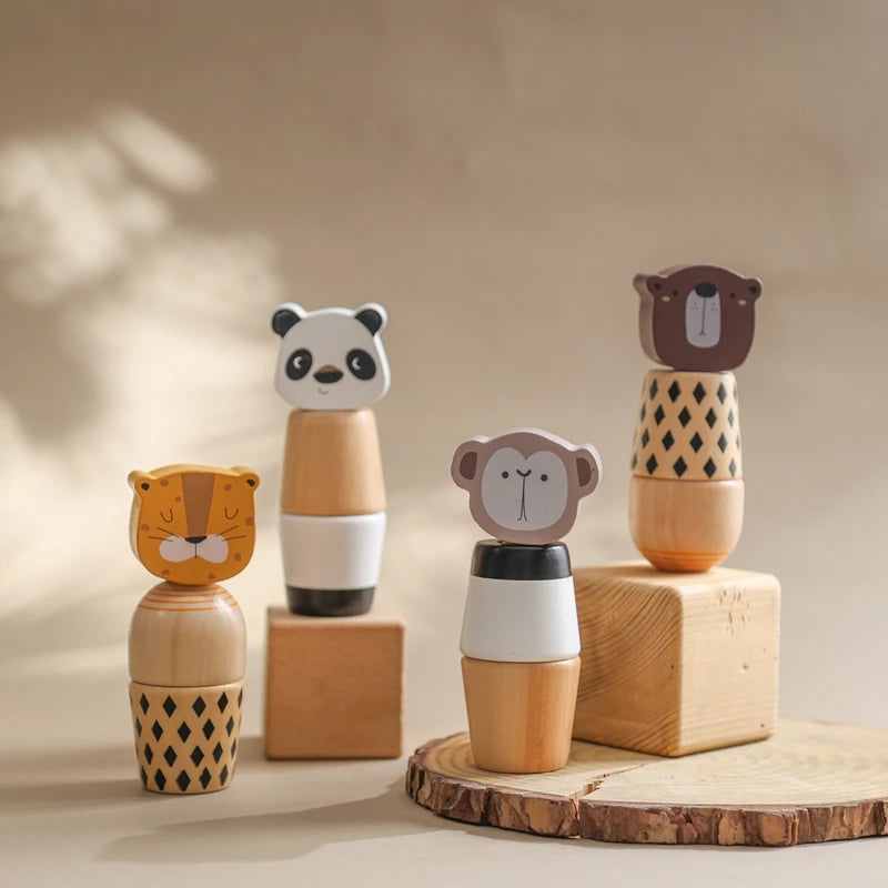 Wooden Animal Screw Toy | Oliver and Company Montessori Toys