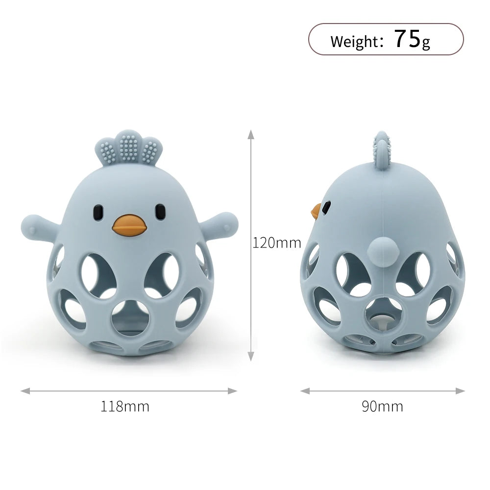 Oliver & Company Cartoon Chicken Teething Toy