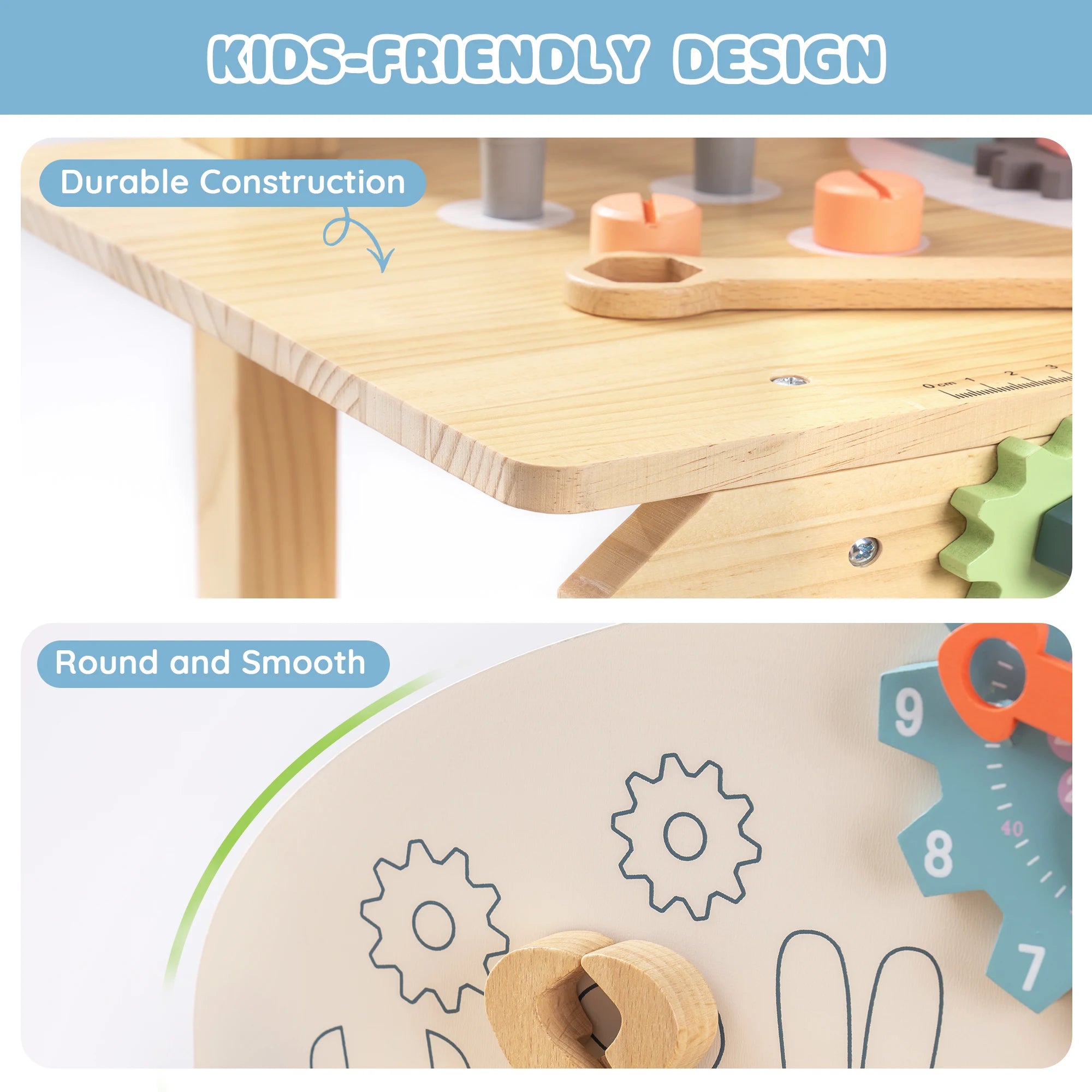 Wooden Tool Bench Set - 41 Pieces