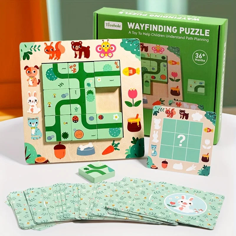 Wayfinding Puzzle for Kids – Montessori Logic Thinking Toy