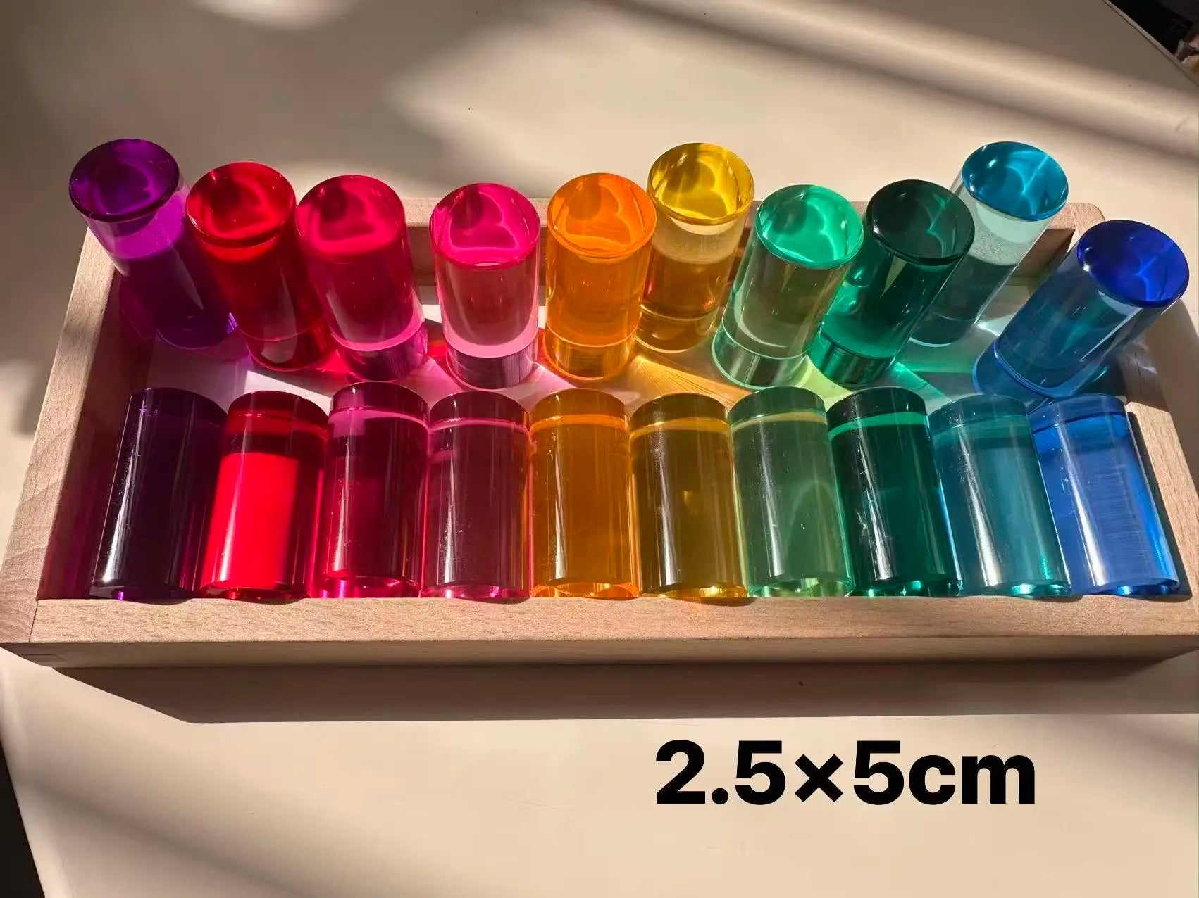 Rainbow Transparent Acrylic Arch Stacker for Kids
