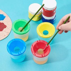 20 Pcs No Spill Plastic Paint Cups | Oliver Montessori Toys