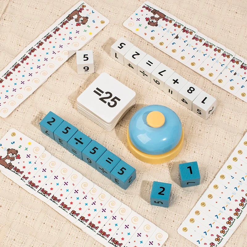 Digital Battle Game for Kids - Wooden Montessori Math Learning Toy